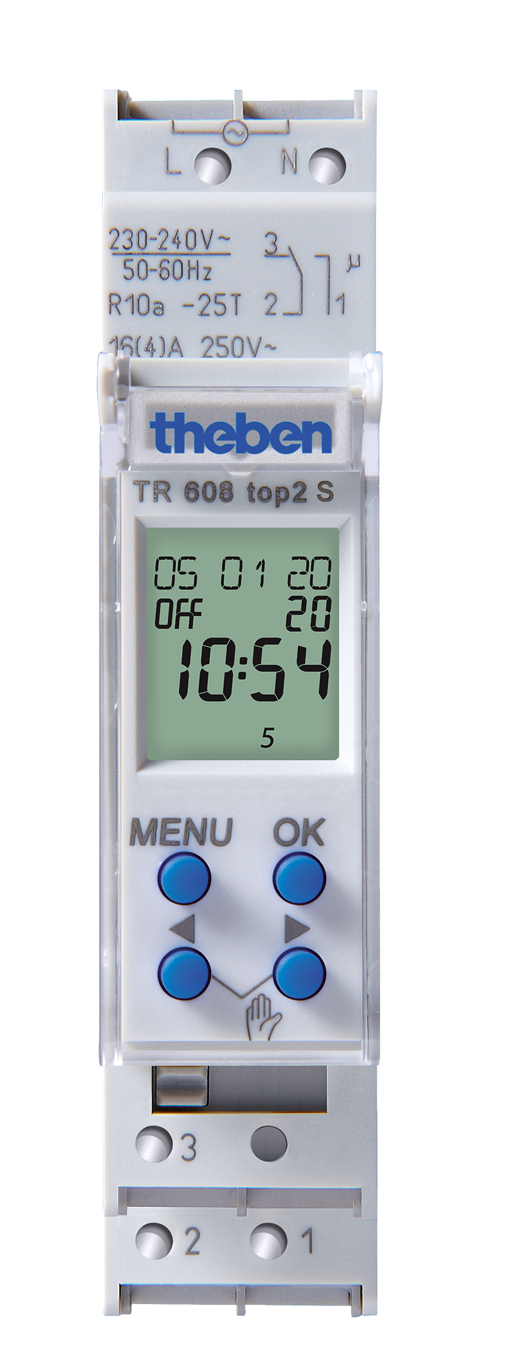 TR 608 top2 S Programme hebdomadaire Rail DIN Horloges — free download